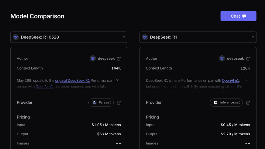DeepSeek R1 vs R1.1