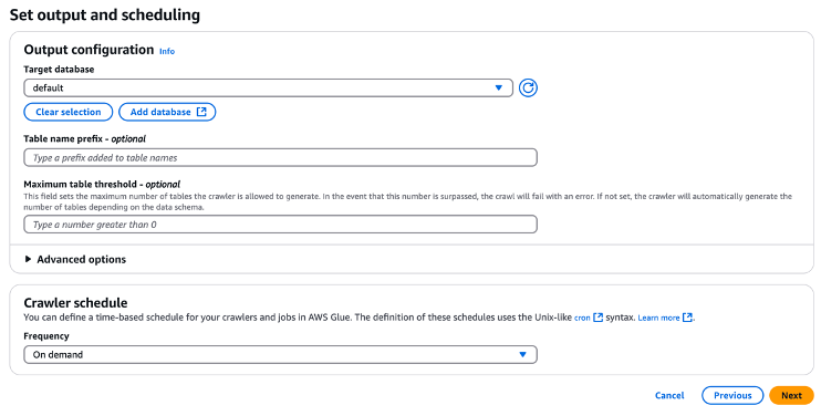 AWS Glue Database