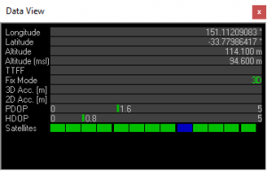 u-Center Data View